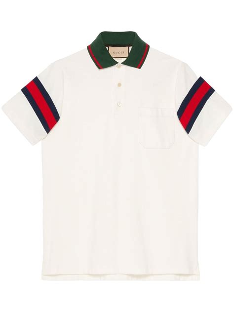 gucci polo web collar replica|gucci jersey t shirt.